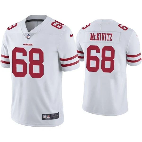 Men San Francisco 49ers #68 Colton McKivitz Nike White Limited NFL Jersey